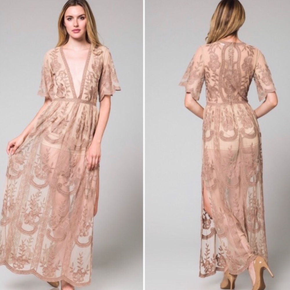 Brand new romper maxi dress